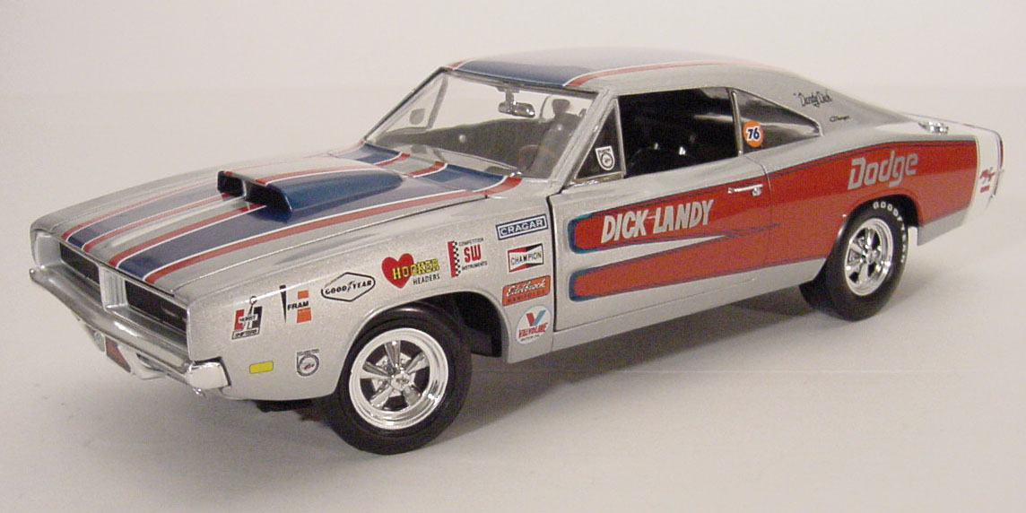 1969 Dandy Dick Landy SSD Hemi Charger RT Details Diecast Cars